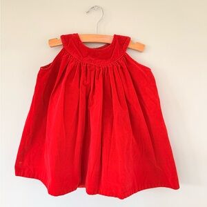 Red Velvet Sleeveless Dress